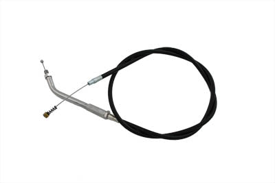 Black Idle Cable with 45° Elbow Fitting - V-Twin Mfg.