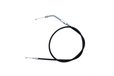 Black Throttle Cable with 45° Elbow Fitting - V-Twin Mfg.