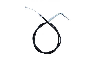 Black Throttle Cable with 90° Elbow Fitting - V-Twin Mfg.