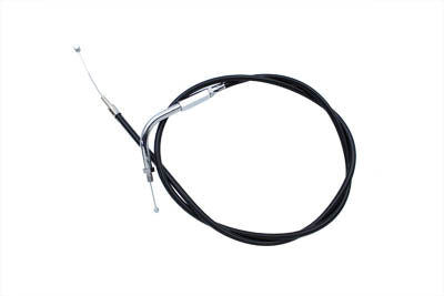 Black Throttle Cable with 90° Elbow Fitting - V-Twin Mfg.