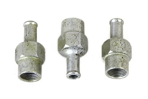 WR Hex Barb Oil Line Fitting Set Zinc Plated - V-Twin Mfg.