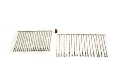 Stainless Steel 21  Spoke Set Twirled Type Buchanan - V-Twin Mfg.