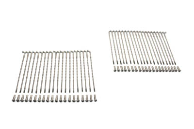 Chrome 16  Spoke Set Ripple Type Buchanan - V-Twin Mfg.