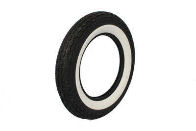 Replica Tire 5.00 X 16  Wide Whitewall - V-Twin Mfg.