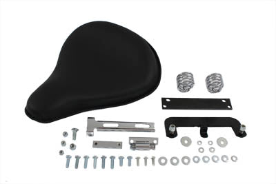 Black Leather Solo Seat Kit - V-Twin Mfg.