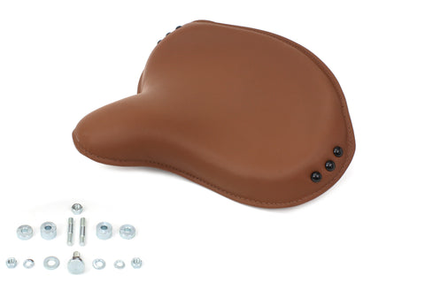 Replica Brown Leather Army Solo Seat - V-Twin Mfg.