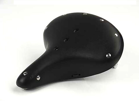 Double Steel Saddle Solo Seat Black - V-Twin Mfg.