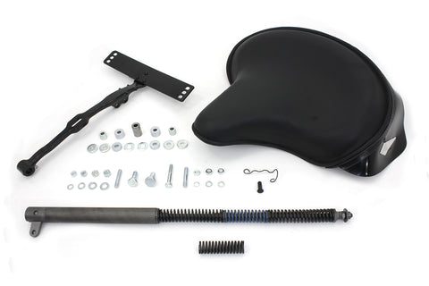 Black Leather Deluxe Solo Seat Kit - V-Twin Mfg.
