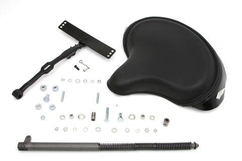 Black Leather Deluxe Solo Seat Kit - V-Twin Mfg.