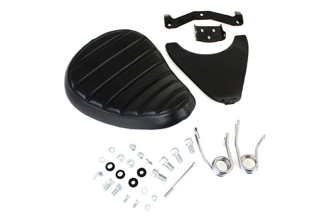Spring Mount Bates Tuck and Roll Solo Saddle Seat Kit - V-Twin Mfg.
