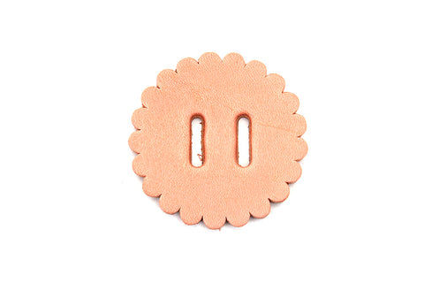 Natural Leather Concho Rosette 2 - V-Twin Mfg.