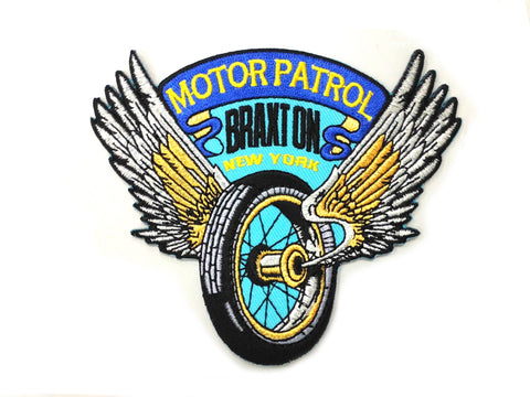 Wing Wheel Motor Patrol Patches - V-Twin Mfg.