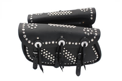Indian Black Traveler Style Bags - V-Twin Mfg.