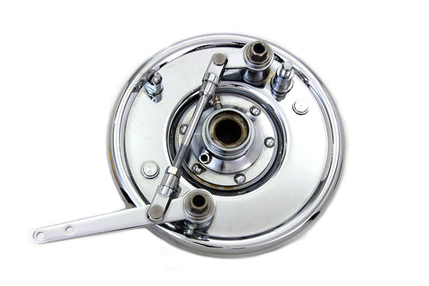 Dual Cam Brake Backing Plate Assembly Chrome - V-Twin Mfg.