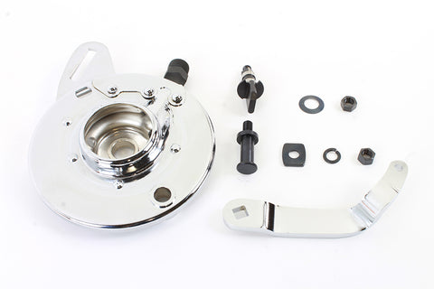 45  Rear Brake Backing Plate Kit Chrome - V-Twin Mfg.