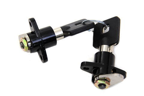 Black Saddlebag Lock and Key Kit - V-Twin Mfg.