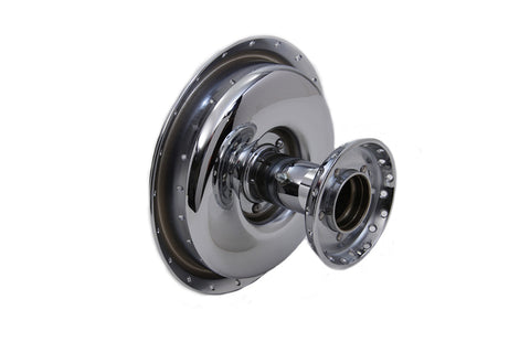 Front Wheel Hub and Brake Drum Chrome - V-Twin Mfg.