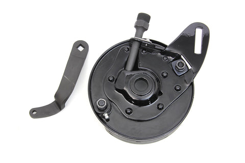 45  Black Rear Brake Backing Plate Assembly - V-Twin Mfg.