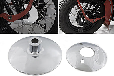 Spring Fork Front Hubcap Set - V-Twin Mfg.