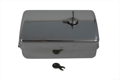 Rectangular Chrome Tool Box - V-Twin Mfg.