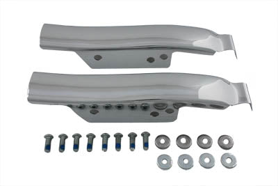 Saddlebag Rear Filler Strip Set Chrome - V-Twin Mfg.
