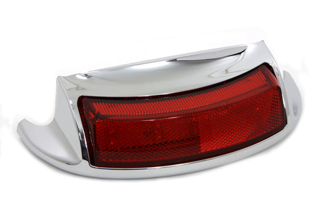 Chrome LED Rear Fender Tip with Red Lens - V-Twin Mfg.