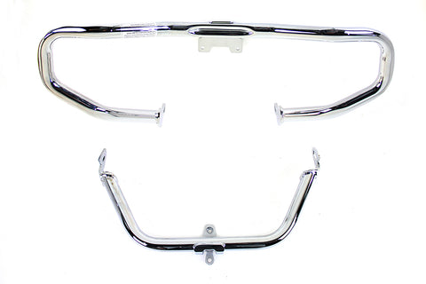 Chrome Chopped Front Engine Guard - V-Twin Mfg.