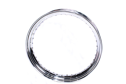 19  x 2.5  Drop Center Chrome Wheel Rim - V-Twin Mfg.