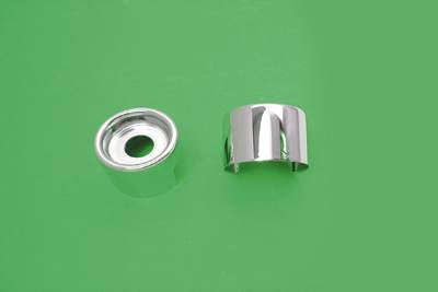 Upper Shock Stud Covers Chrome Tall Style - V-Twin Mfg.