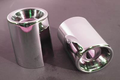 Upper Shock Stud Covers Chrome Tall Style - V-Twin Mfg.