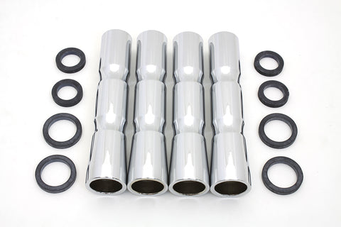 Chrome Lower Pushrod Cover Set - V-Twin Mfg.