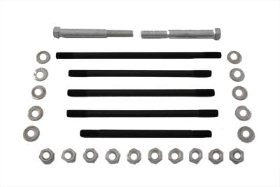 Cadmium Motor Case Bolt Kit Stock - V-Twin Mfg.