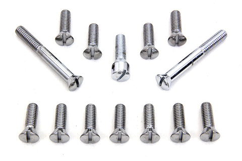 Chrome Transmission Top Cover Screw Kit - V-Twin Mfg.