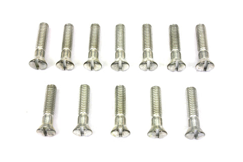 Cadmium Cam Cover Stock Slotted Screws - V-Twin Mfg.