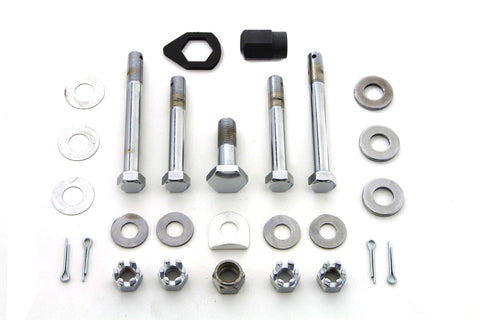 Chrome Upper and Lower Motor Mount Bolt Kit - V-Twin Mfg.