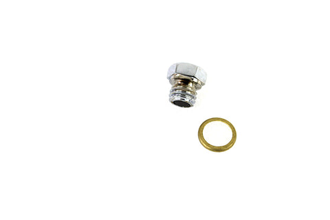 Magnetic Drain Plug with Brass Gasket - V-Twin Mfg.