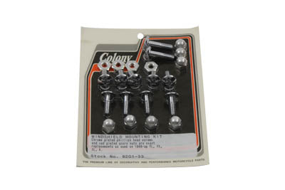 Windshield Mounting Screw Set Cadmium - V-Twin Mfg.