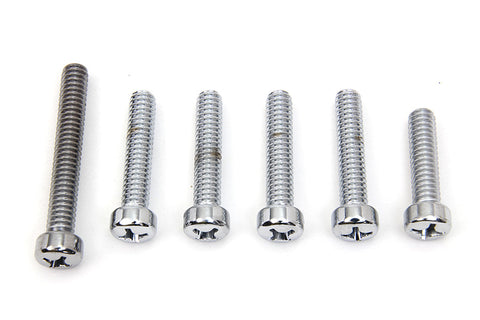 Cam Cover Screw Kit Chrome - V-Twin Mfg.