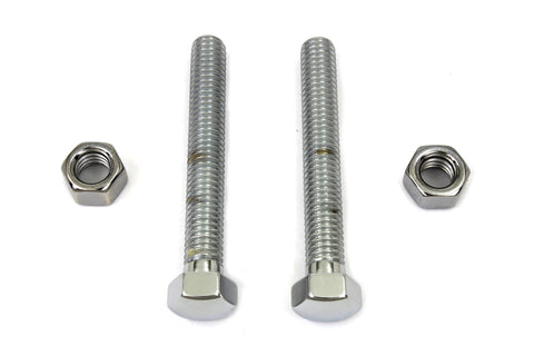 Chrome Rear Axle Adjuster Screw - V-Twin Mfg.