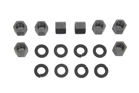 Replica Cylinder Base Nut Kit Parkerized - V-Twin Mfg.