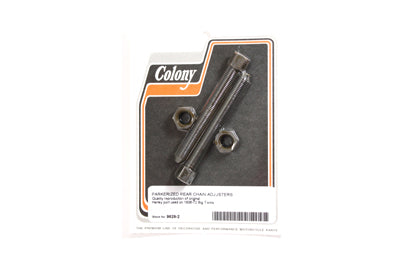 Rear Chain Adjuster Parkerized - V-Twin Mfg.