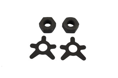 Brake Shaft Nut and Lock Kit Parkerized - V-Twin Mfg.