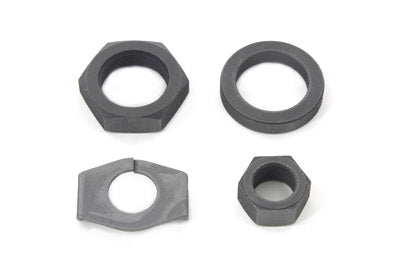 Parkerized Rear Axle Nut and Lock Kit - V-Twin Mfg.