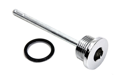 Transmission Filler Plug and Dipstick Chrome - V-Twin Mfg.