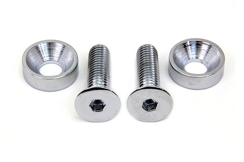 Chrome Screw Set for Motor Mount to Cylinder Head - V-Twin Mfg.