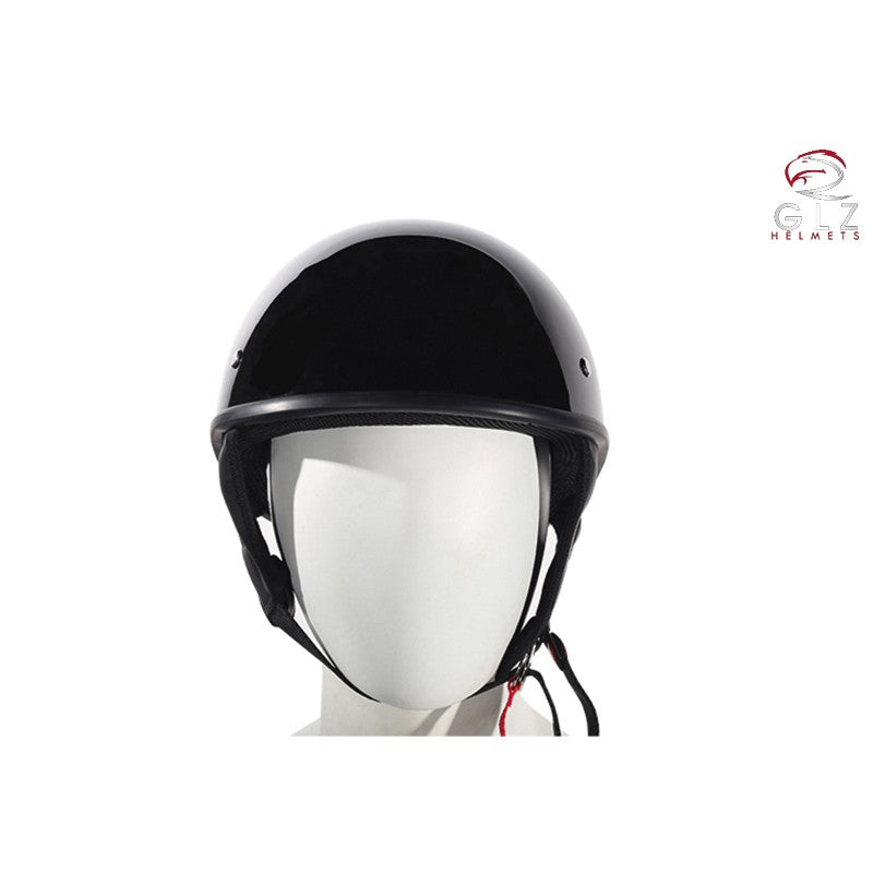 Dealer Leather Shiny Black DOT Approved Motorcycle Helmet