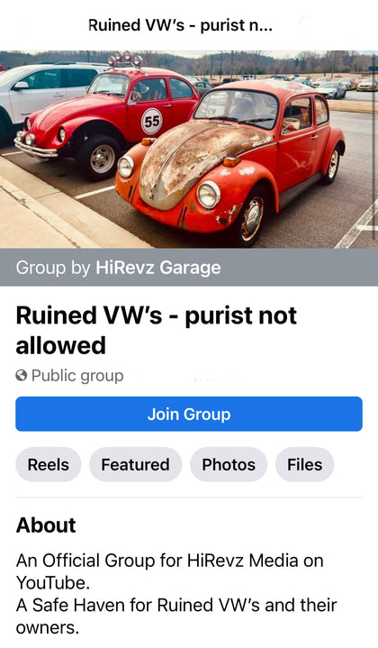 1 Post Paid Product Placement - Ruined VW’s Group