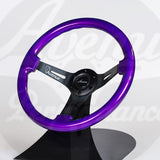 AVENUE STEERING WHEEL ELECTRIC PURPLE/ BLACK SPOKES