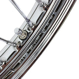 TC Bros. Chrome Front 40 Spoke Spool Hub Wheel 21 x 2.15 fits Harley (3/4" Bearings)