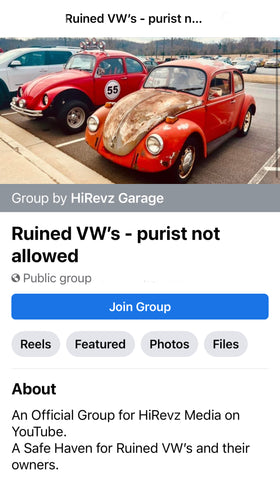 6 Month Paid Product Placement - Ruined VW’s Group